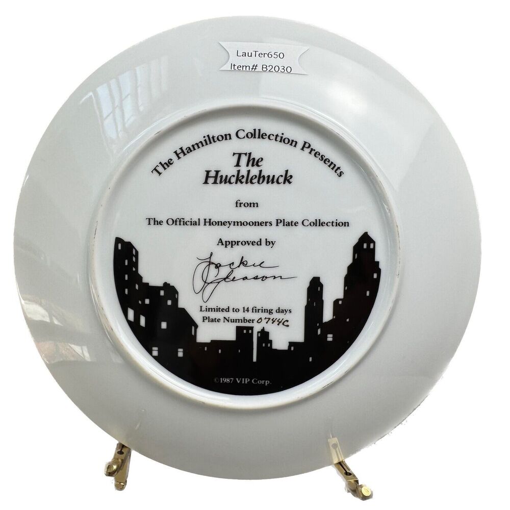 The Hamilton Collection Honeymooners Collector Plate "The Hucklebuck" 1987 - Picture 2 of 2